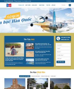 Theme WordPress công ty du học Hàn Quốc