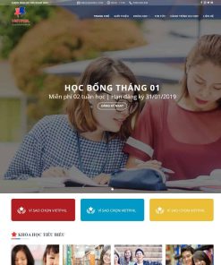 Theme WordPress trung tâm đào tạo anh ngữ, du học