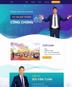 Theme WordPress landing page khóa học giao tiếp