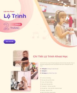Theme WordPress landing page khóa học đàn Piano