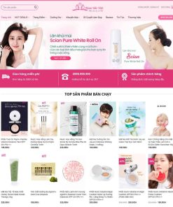 Theme WordPress Shop mỹ phẩm 05