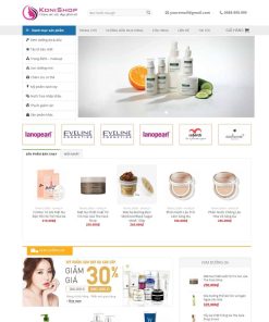 Theme WordPress Shop mỹ phẩm 08