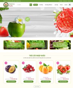 Theme WordPress bán trái cây, hoa quả nông sản
