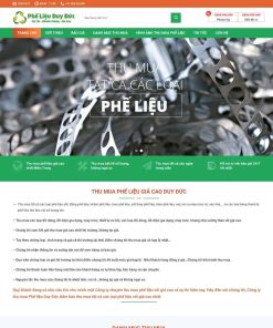 Theme WordPress thu mua đồng nát, phế liệu