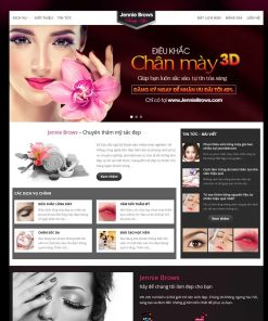 Theme WordPress dịch vụ phun xăm thẩm mỹ