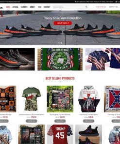 Theme wordpress bán bán đồ lưu niệm, áo thun POD