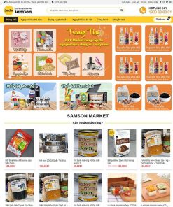 Theme wordpress bán nguyên liệu trà sữa