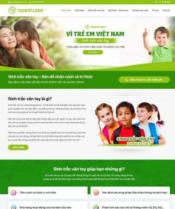 Theme WordPress dịch vụ sinh trắc vân tay