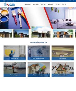 Theme WordPress dịch vụ sơn nhà, sửa nhà