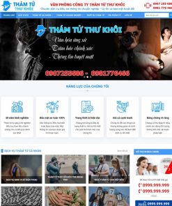 Theme WordPress công ty, dịch vụ thám tử