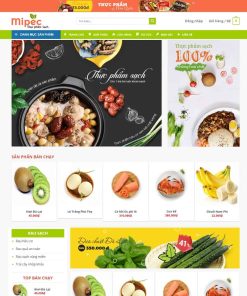 Theme WordPress thực phẩm, rau củ quả
