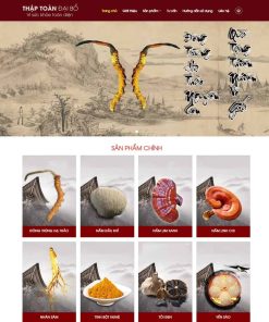 Theme WordPress thực phẩm chức năng 07