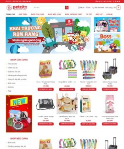 Theme WordPress bán đồ chơi, thực phẩm thú cưng