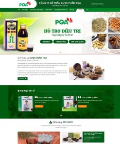 Theme WordPress bán dược phẩm, thuốc nam