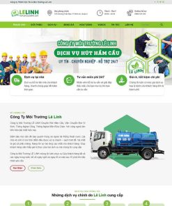 Theme WordPress dịch vụ hút bể phốt, vệ sinh