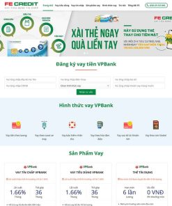 Theme WordPress vay vốn, tài chính 02