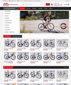 Theme WordPress cửa hàng bán xe đạp