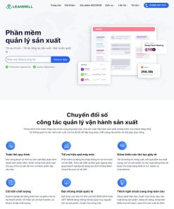 Theme WordPress giới thiệu phần mềm quản lý sản xuất