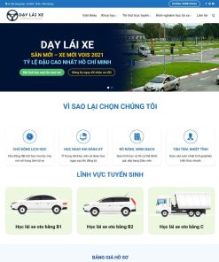 Theme WordPress dạy lái xe 02