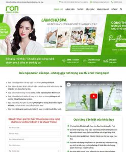 Theme WordPress đào tạo chủ Spa