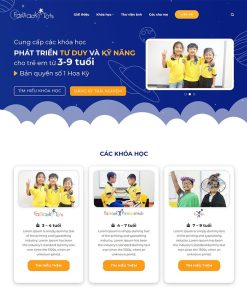 Theme WordPress khóa học cho trẻ em