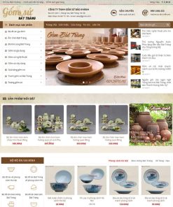 Theme WordPress bán đồ gốm, sứ