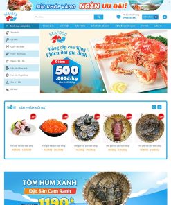 Theme WordPress bán hải sản 02