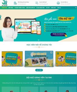 Theme WordPress trung tâm học tiếng Nhật