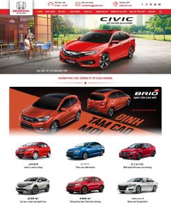 Theme WordPress bán ô tô Honda 03