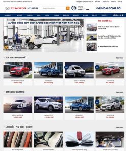 Theme WordPress bán xe Hyundai 02