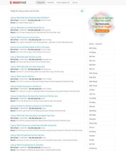 Theme WordPress tra cứu mã số thuế giống ( thongtincongty.com )