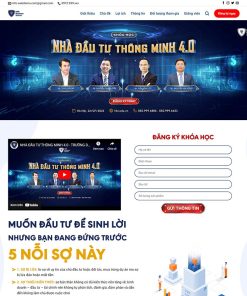 Theme WordPress khóa học đầu tư
