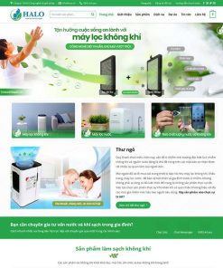Theme WordPress bán máy lọc khí 03