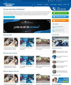 Theme WordPress trung tâm luyện thi