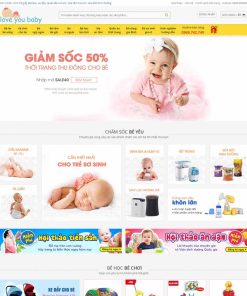 Theme WordPress bán sản phẩm mẹ và bé