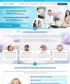Theme WordPress lading page nha khoa 02