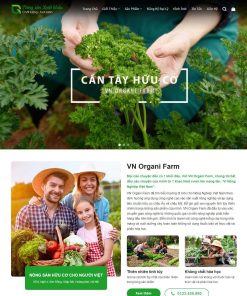 Theme WordPress nông sản 02
