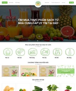 Theme WordPress nông sản 03