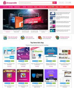 Theme WordPress Shop bán tài nguyên, sản phẩm số, mã nguồn