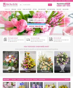 Theme WordPress cửa hàng bán hoa 02