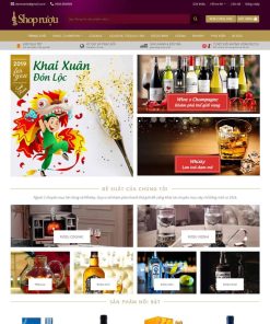 Theme WordPress cửa hàng bán rượu