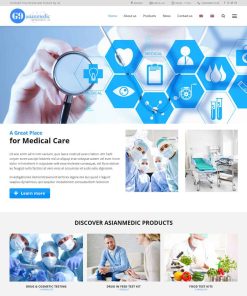 Theme WordPress giới thiệu sản phẩm, thiết bị y tế