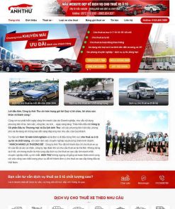 Theme wordpress dịch vụ thuê xe 04