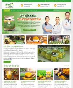 Theme WordPress bán sản phẩm tinh bột nghệ