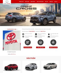 Theme WordPress bán ô tô Toyota
