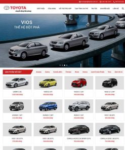 Theme WordPress bán xe toyota 02