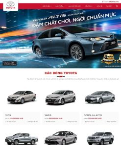 Theme WordPress bán xe toyota 03
