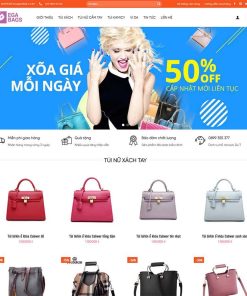 Theme WordPress bán túi xách