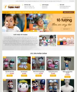 Theme WordPress bán tượng tô màu thạch cao