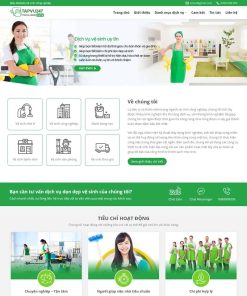Theme WordPress dịch vụ vệ sinh, dọn dẹp nhà cửa